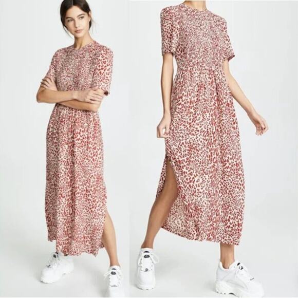 Baum Und Pferdgarten Adamaris Leopard Printed Maxi Dress - Picture 1 of 14